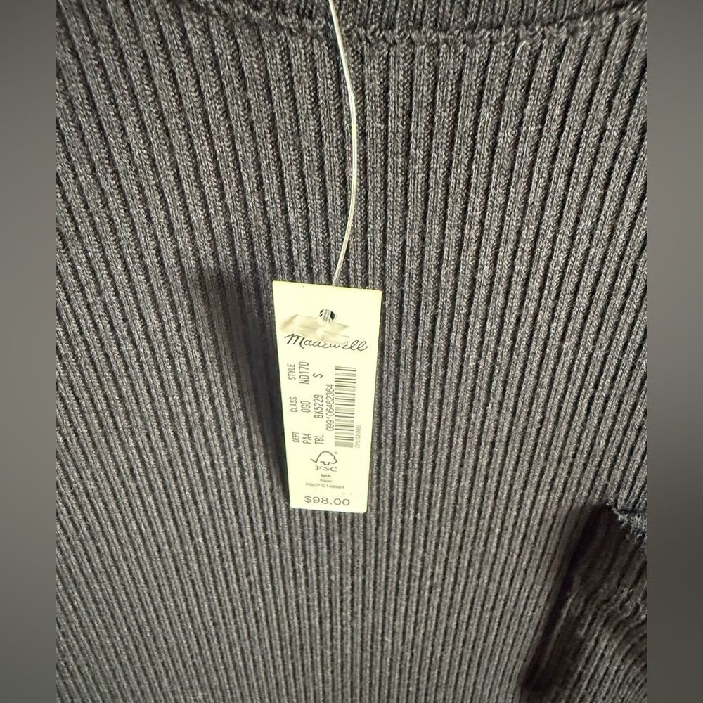 NWT Madewell Crew Neck Pocket MIDI Dress - Picture 6 of 9